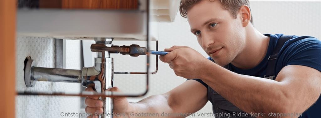 Gootsteen demonteren verstopping Ridderkerk: stappenplan