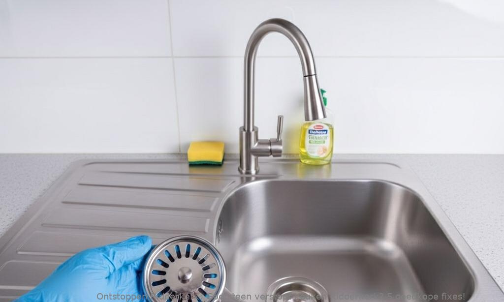 Gootsteen verstopt keuken Ridderkerk? 5 goedkope fixes!