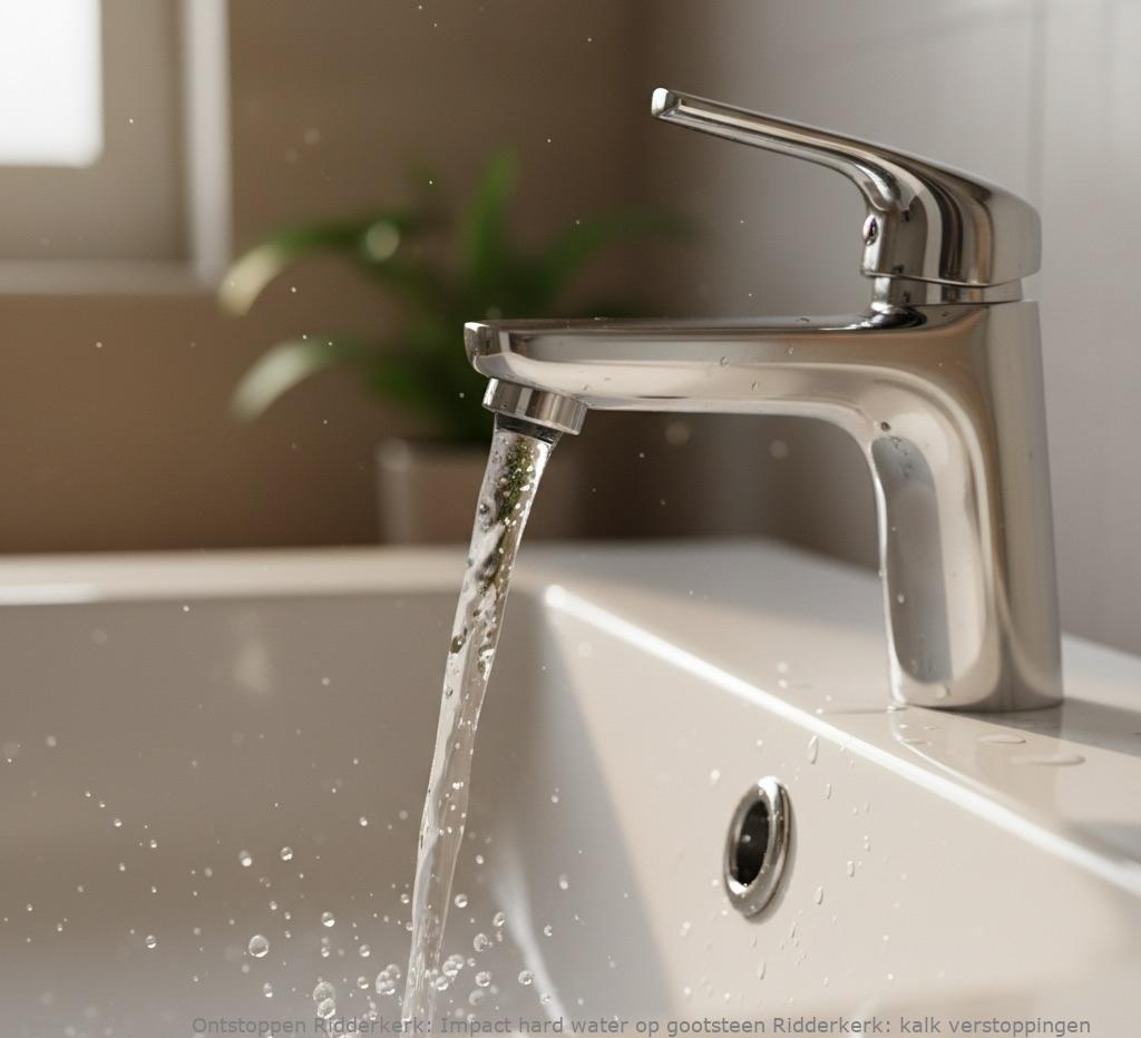 Impact hard water op gootsteen Ridderkerk: kalk verstoppingen