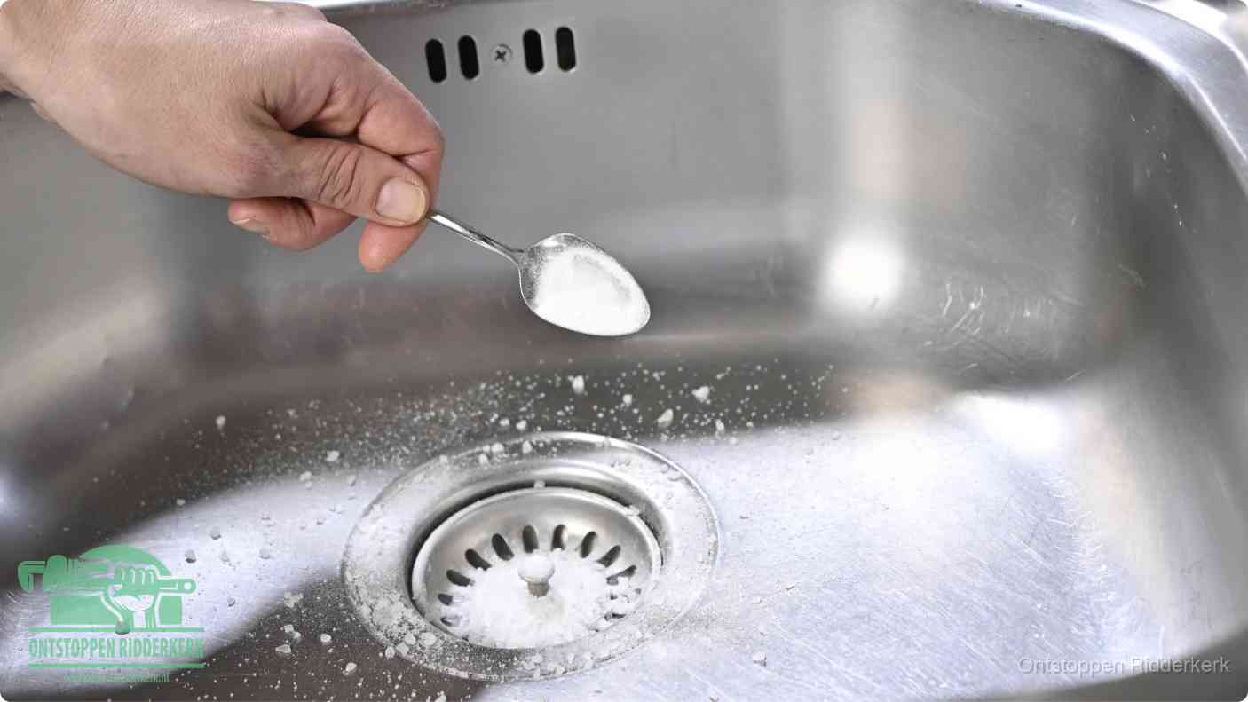 Riool ontstoppen soda azijn in Ridderkerk