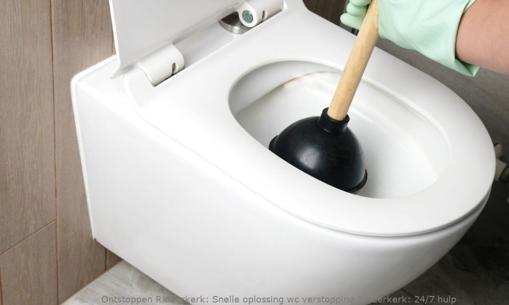 Snelle oplossing wc verstopping Ridderkerk: 24/7 hulp